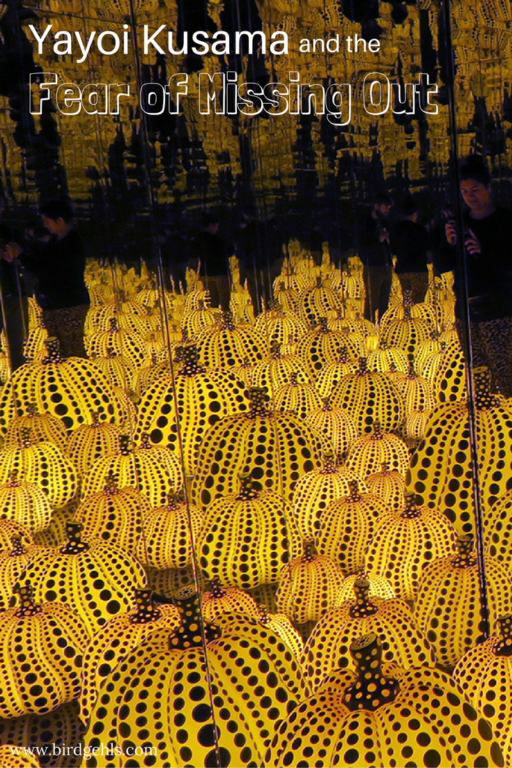 I'd seen Yayoi Kusama's most recent work on Instagram and had been intrigued by it. They looked pretty and I like things that light up.