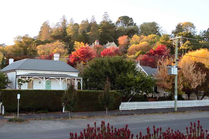 Autumn foliage in Daylesford, one of the best small towns in Australia.